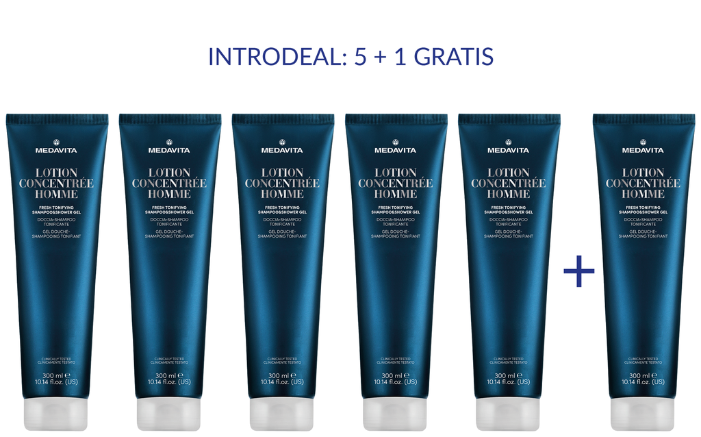 Medavita Lotion Concentrée Shampoo &amp; Shower Gel 300 ml 5+1 GRATIS