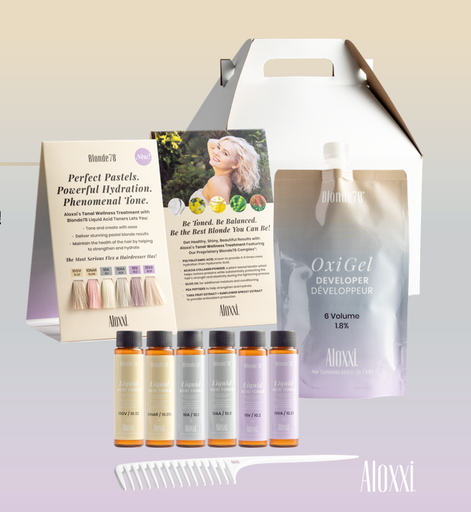[LAS025] Aloxxi Blonde78 Liquid Acid Toner Salon Opener