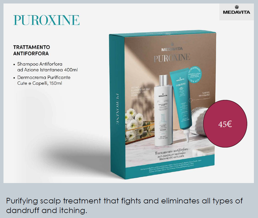 [301091] PROMO: Medavita Puroxine Bundle Shampoo 400ml + Hair &amp; Scalp Cream 150ml - Kit