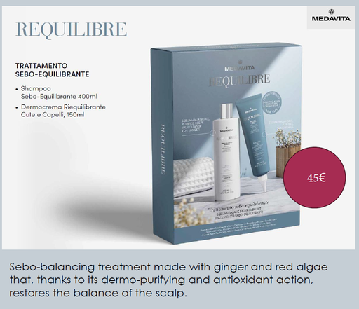 [301093] PROMO: Medavita Requilibre Bundle Shampoo 400ml + Hair &amp; Scalp Cream 150ml - Kit  