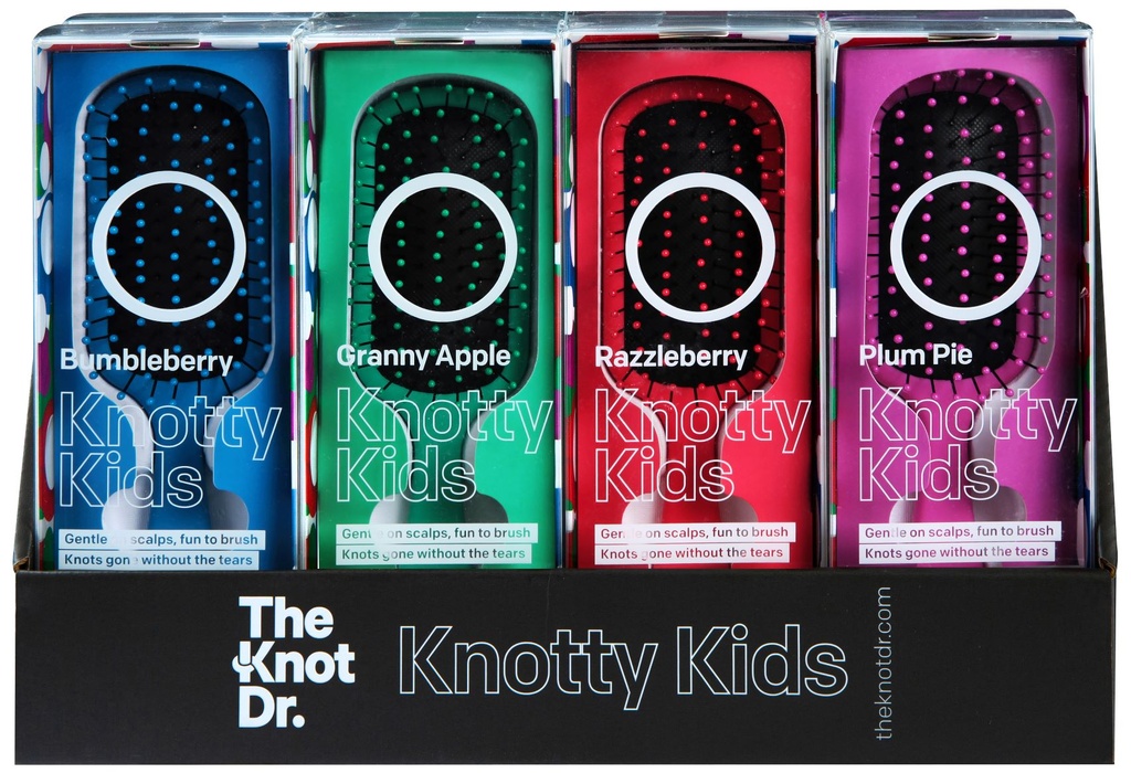 The Knot Dr. Knotty Kids Box 8 haarborstels met display