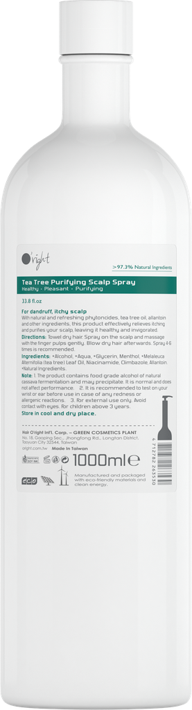 O'right Tea Tree Purifying Scalp Spray Refill