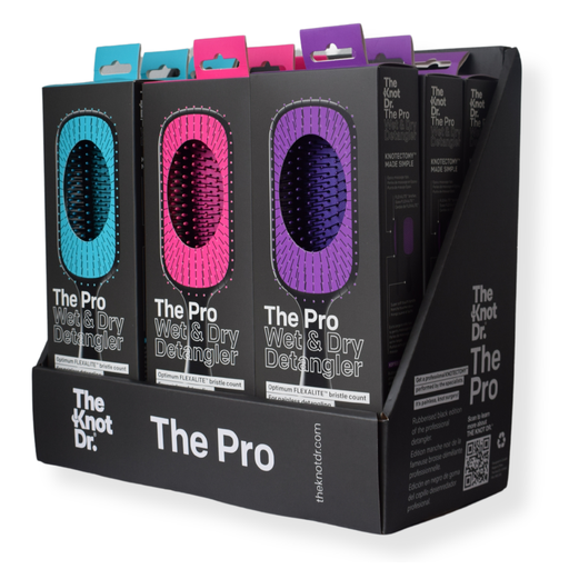 [KNOT-KDP800] The Knot Dr. Pro Box 8 haarborstels met display