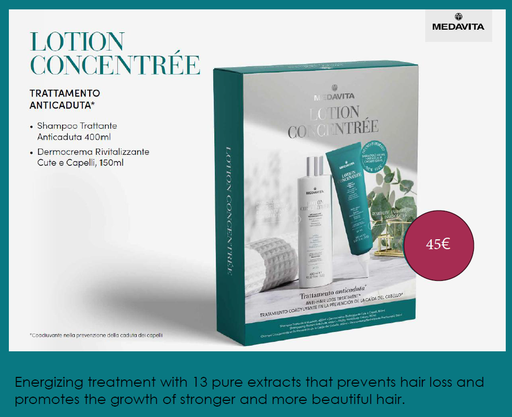 [301090] PROMO: Medavita Lotion Concentrée Bundle Shampoo 400ml + Hair & Scalp Cream 150ml - Kit