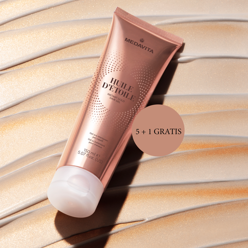 Promo: Medavita Huile d' étoile Instant Gold Hair Gel 150ml 5 + 1 GRATIS